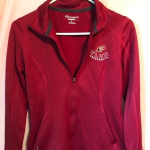 Elon university women’s dry fit zip up